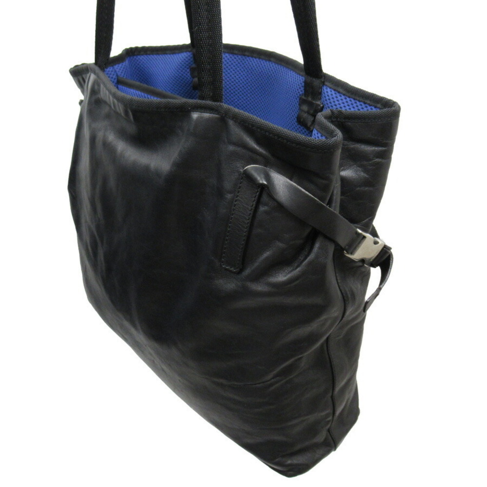 PRADA Shoulder Bag Tote Nero Black Leather - Picture 2 of 3